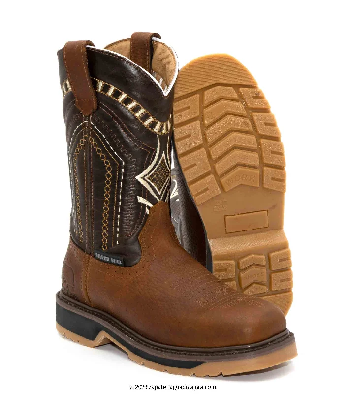 Warm Hiking Boots SB5002 SQUARE TOE DOUBLE DENSITY OCRE