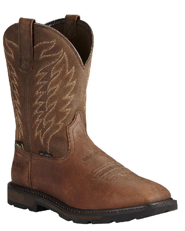 Comfortable Platform Shoes Men's Groundbreaker MetGuard Steel Toe Work Boots