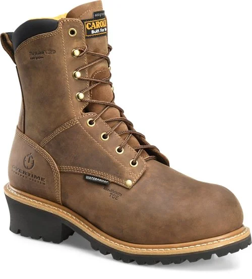 Cozy Casual Shoes Carolina Men's 8" Waterproof Insulated Composite Toe Logger Boot - CA9851 Cozy Casual Shoes Carolina Men's 8" Waterproof Insulated Composite Toe Logger Boot - CA9851