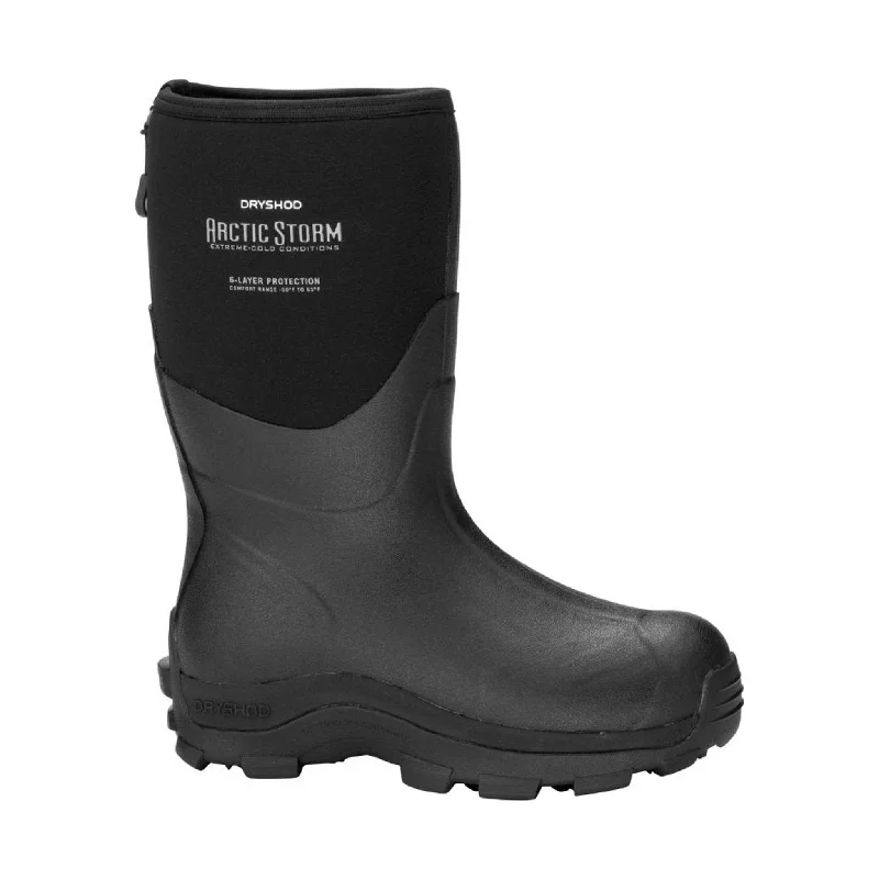 Comfortable Slippers Online Dryshod Men's Arctic Storm Mid Boot - Black