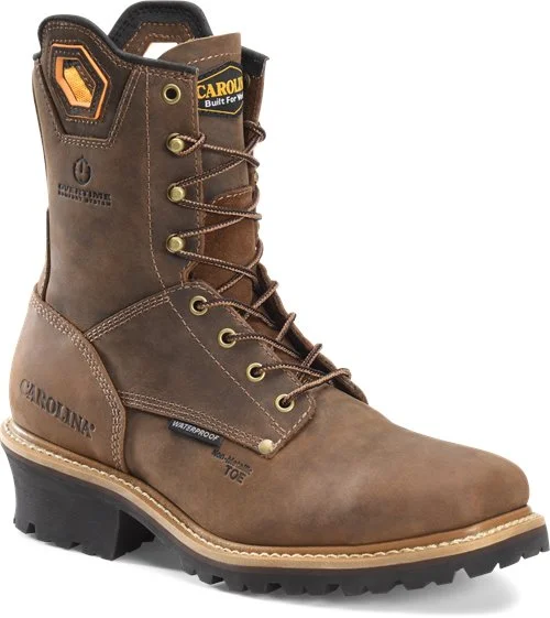Casual Snow Shoes Carolina Men's 8” Waterproof Composite Square Toe Logger Boot - CA9855 Casual Snow Shoes Carolina Men's 8” Waterproof Composite Square Toe Logger Boot - CA9855