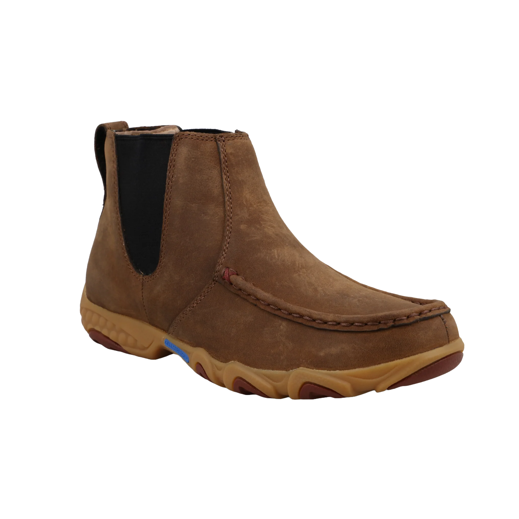 Outdoor Work Boots Twisted X Ladies 4" Chelsea Peanut Brown Driving Moc WDMX003