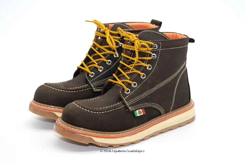 Comfortable Hiking Shoes HM720 MOC TOE 6" BROWN FLOTER WORK BOOT