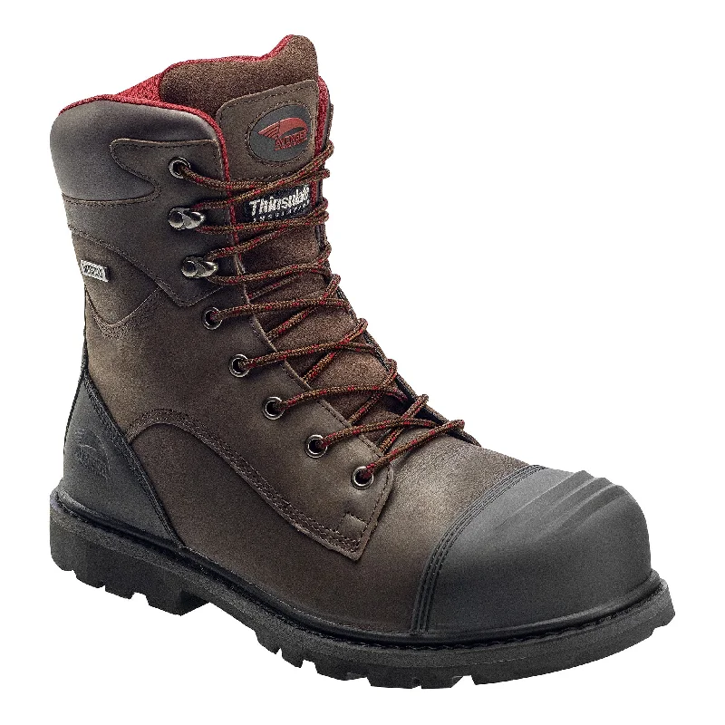Formal Leather Shoes Hammer Brown Carbon Toe EH PR WP Insulated 8" Work Boot