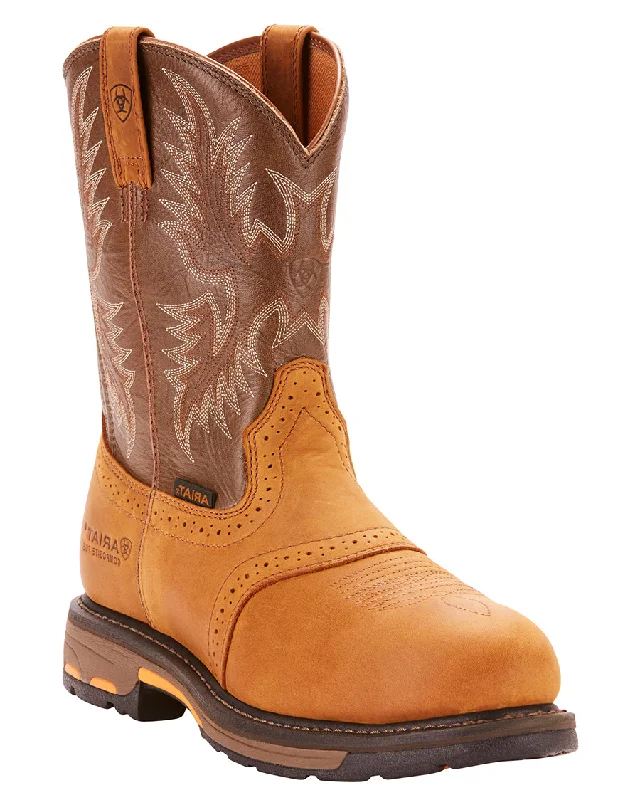 Outdoor Sneakers Collection Men's Workhog Pull-on Composite Toe Work Boots