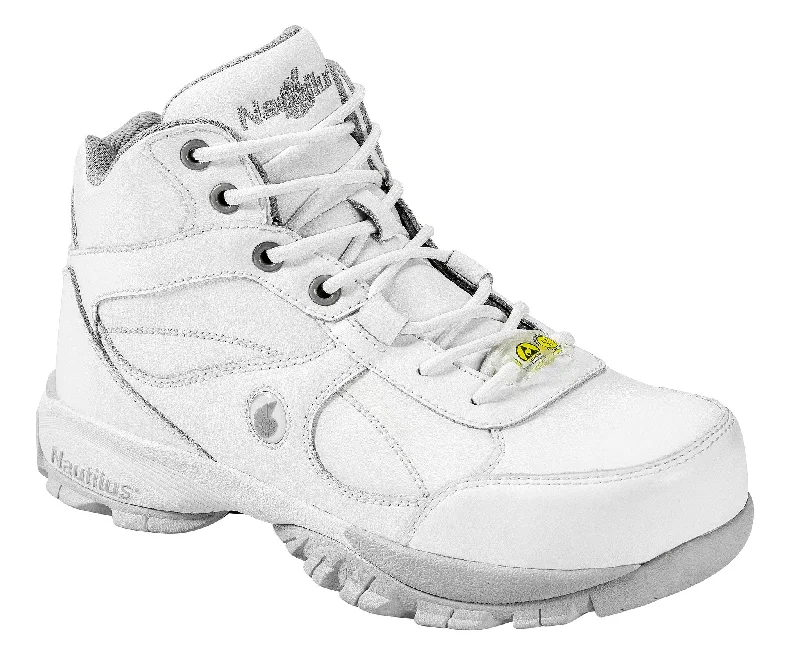 Formal Dress Footwear Specialty ESD White Steel Toe SD Mid-Athletic Work Shoe