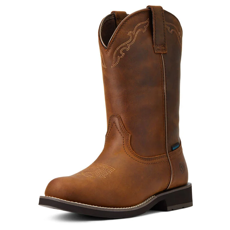 Sporty Running Shoes ARIAT WOMEN'S 10040272 Delilah Round Toe Waterproof Western Boot Sporty Running Shoes ARIAT WOMEN'S 10040272 Delilah Round Toe Waterproof Western Boot