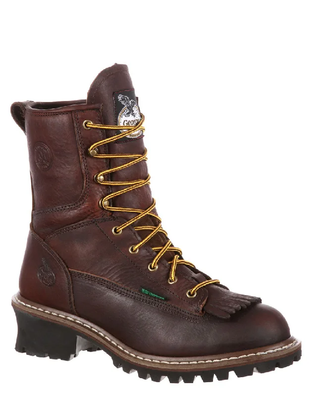 Sporty Hiking Shoes Men's Waterproof Logger Boots