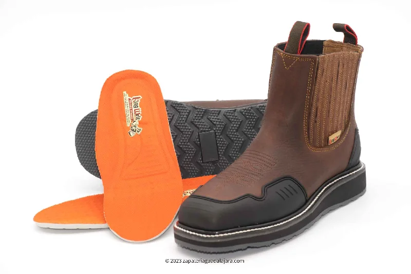 Outdoor Running Shoes KW3977 6" STEEL TOE BROWN FLOTER LEATHER WORK BOOT