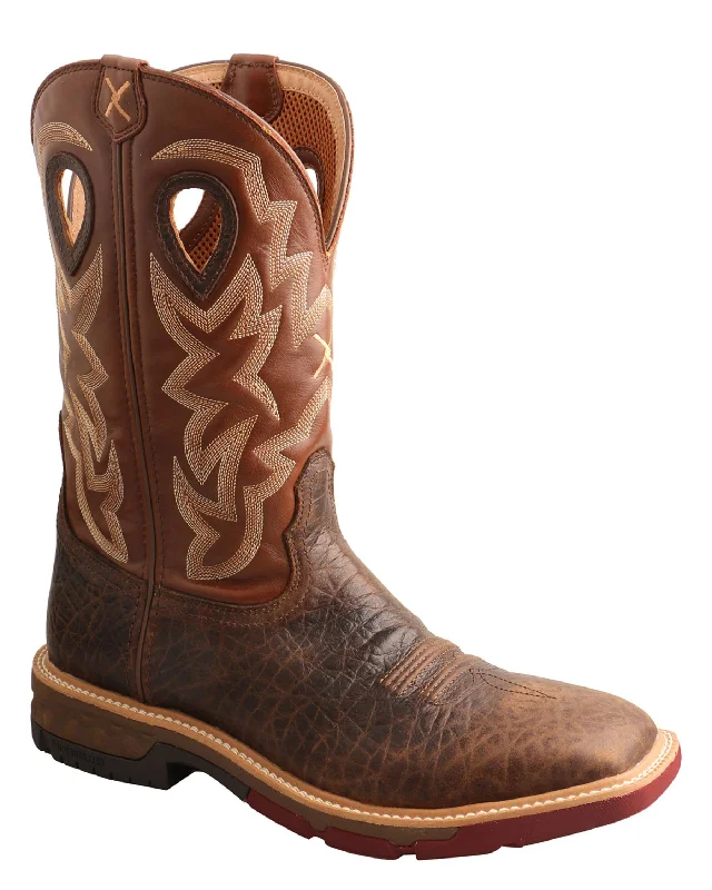Fashionable Hiking Shoes Men's 12" Western Work Boots