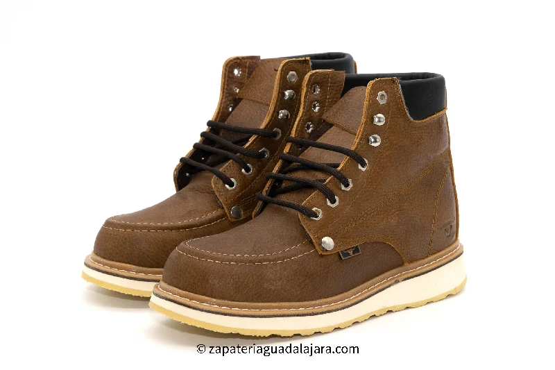 Best Walking Shoes HB80131 TAN MOC TOE WORK BOOT