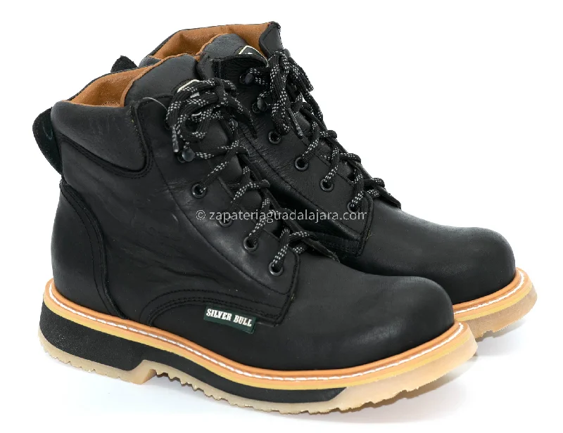 Casual Flip Flops SB664 BLACK WORK BOOT