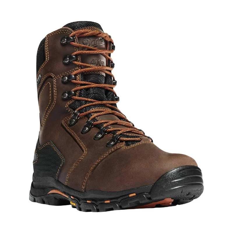 Warm Winter Boots Danner Men's Vicious 8 Inch Insulated 400G Composite Toe Work Boot - Brown Warm Winter Boots Danner Men's Vicious 8 Inch Insulated 400G Composite Toe Work Boot - Brown