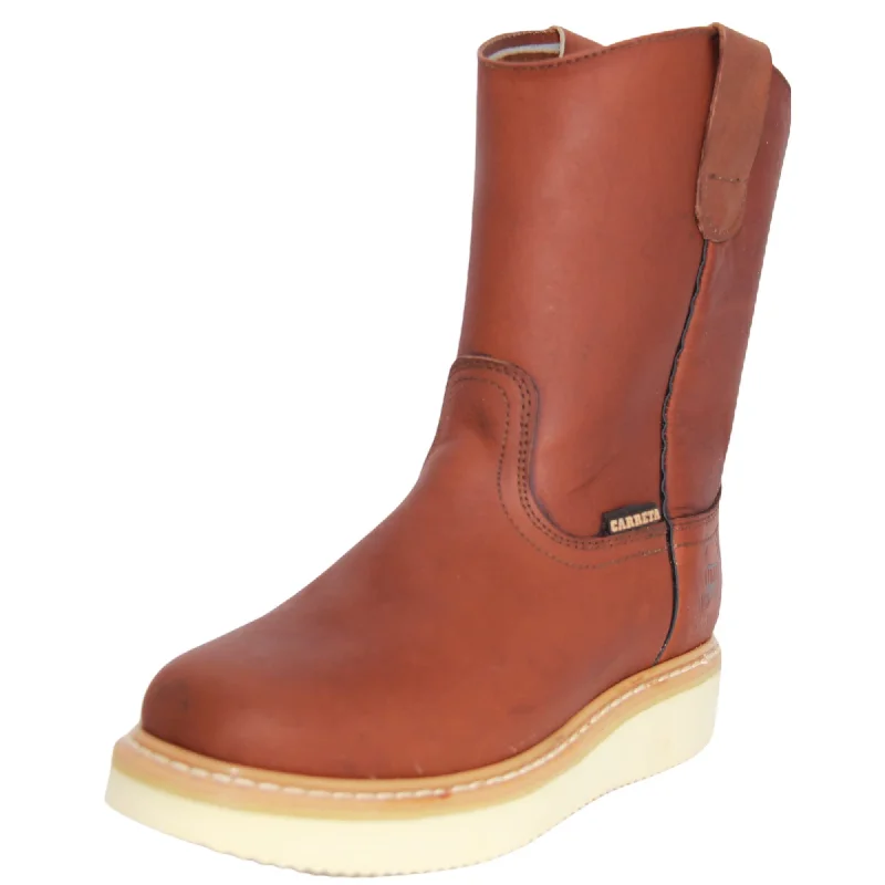 Comfortable Slippers For Home Men's Soft Toe Leather Work Boot-315