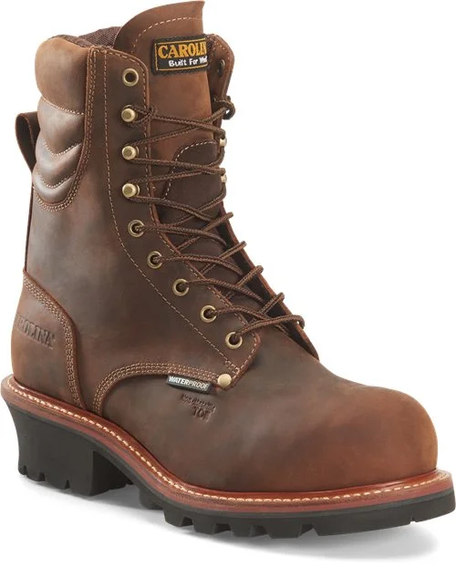 Trendy Platform Sneakers Carolina Men's 9" Waterproof Compostie Toe Logger - Brown CA9854 Trendy Platform Sneakers Carolina Men's 9" Waterproof Compostie Toe Logger - Brown CA9854