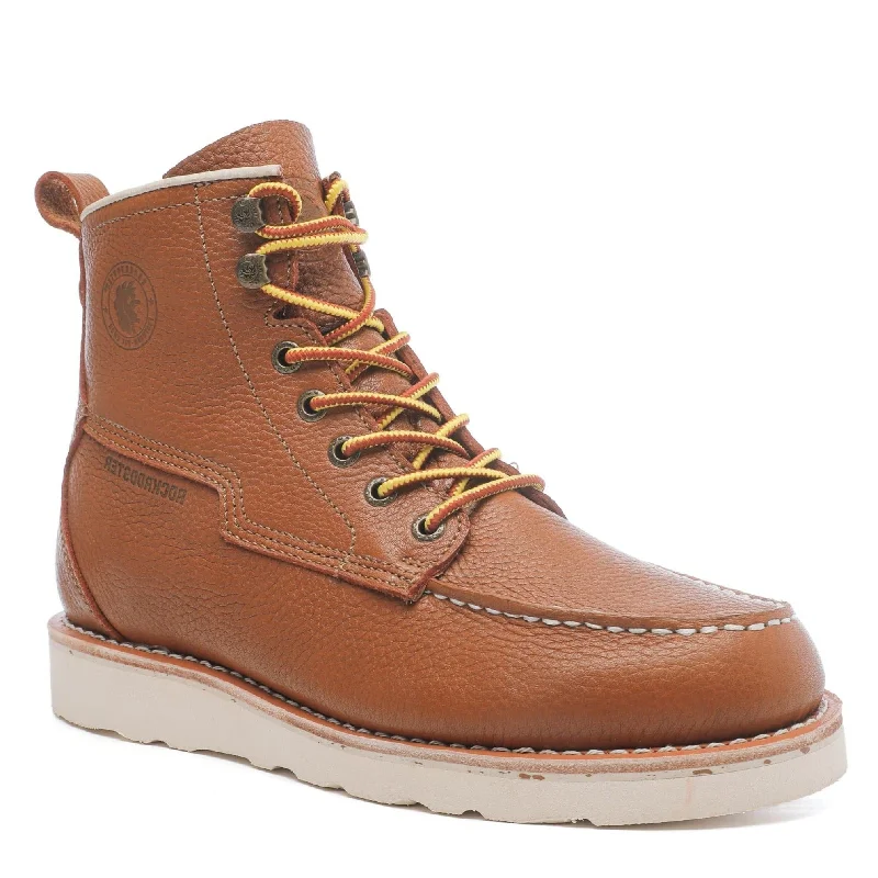 Fashion Sneakers For Work ROCKROOSTER Trinidad Men's 6 inch Brown Soft Toe Wedge Work Boots VAP2306 Fashion Sneakers For Work ROCKROOSTER Trinidad Men's 6 inch Brown Soft Toe Wedge Work Boots VAP2306