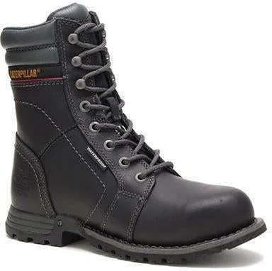 Cozy Casual Shoes CAT Women's Echo Steel Toe WP Rubber Outsole Work Boot - Black - P90899 Cozy Casual Shoes CAT Women's Echo Steel Toe WP Rubber Outsole Work Boot - Black - P90899