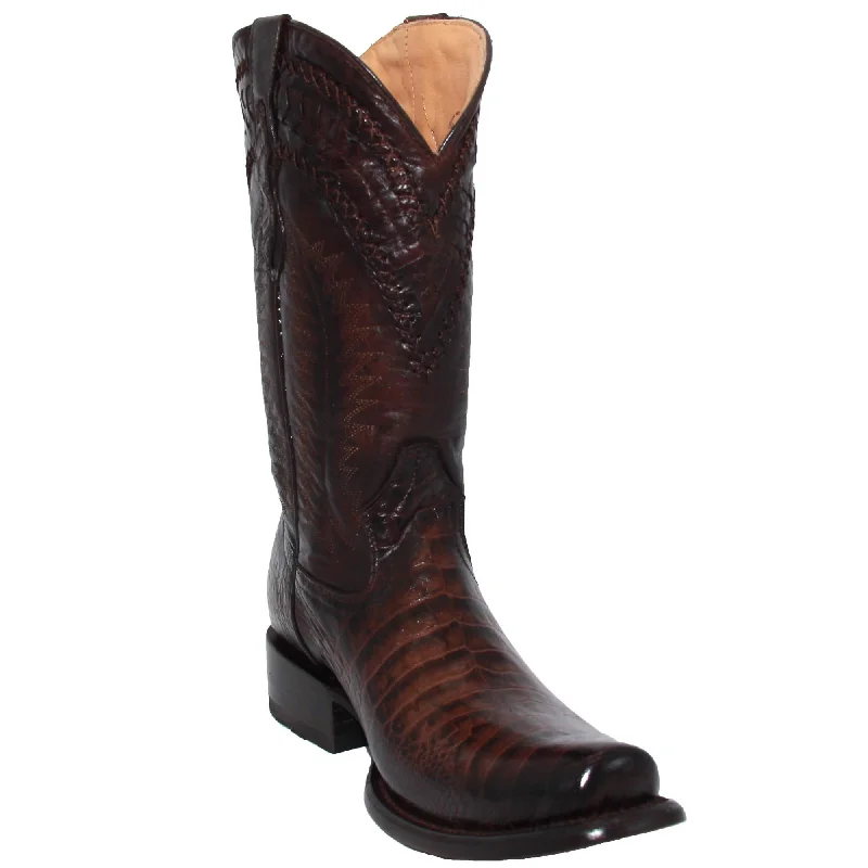 Lightweight Snow Boots Men's Genuine Leather Caiman Crocodile Print Design Western Boots Lightweight Snow Boots Men's Genuine Leather Caiman Crocodile Print Design Western Boots