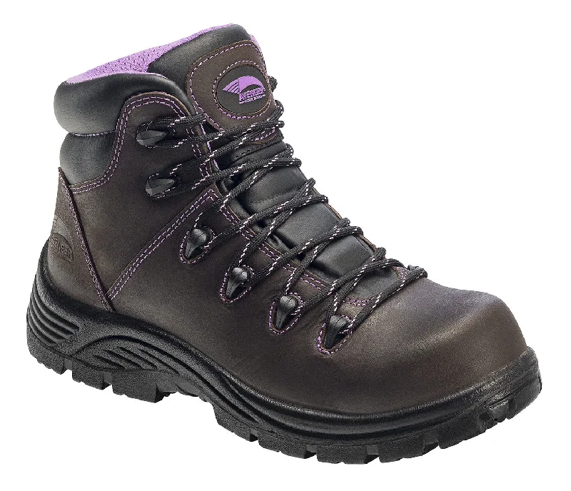 Durable Work Boots Women's Framer Brown Composite Toe EH PR WP 6" Work Boot