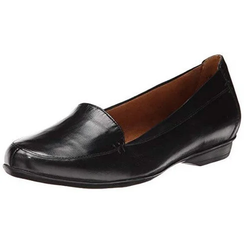 Stylish Work Sneakers Naturalizer Saban Slip on loafer- Black