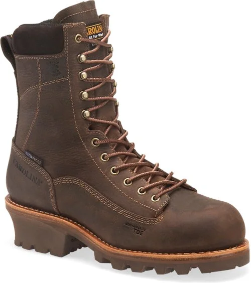 Fashionable Work Boots Carolina Men's 8" Waterproof Insulated Composite Toe Logger Boot - CA7521