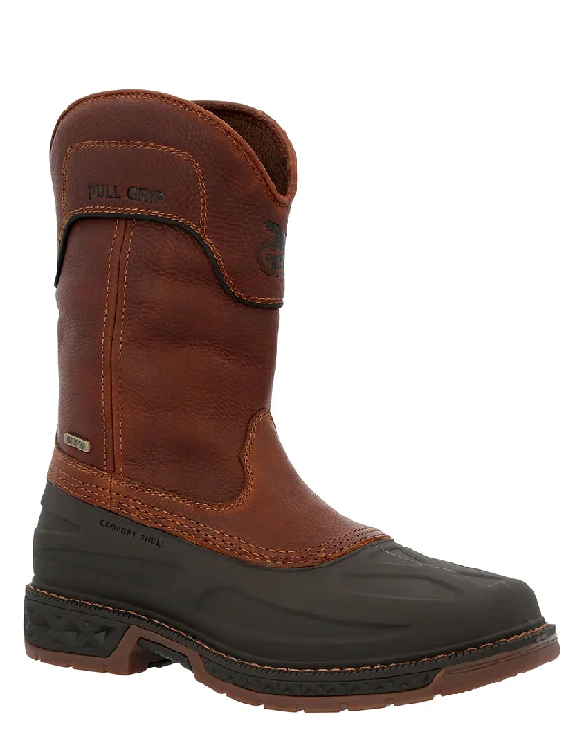 Comfortable Loafers For Work Men's Carbo-Tec LTR Waterproof Steel Toe Pull On Work Boots Comfortable Loafers For Work Men's Carbo-Tec LTR Waterproof Steel Toe Pull On Work Boots