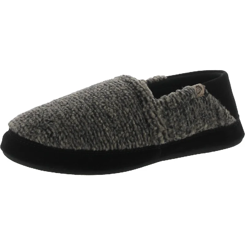 Sporty Hiking Shoes Mens Faux Fur Comfy Moccasin Slippers