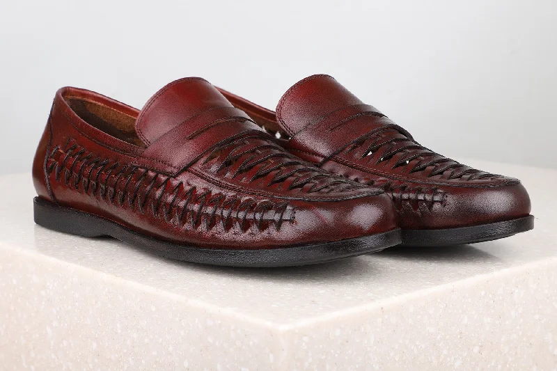 Luxury Boots For Sale Formal Slippons-Bordo