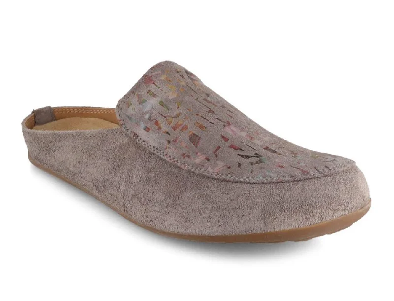 Comfortable Formal Footwear HAFLINGER Women Slippers 'Pantino T', gray words