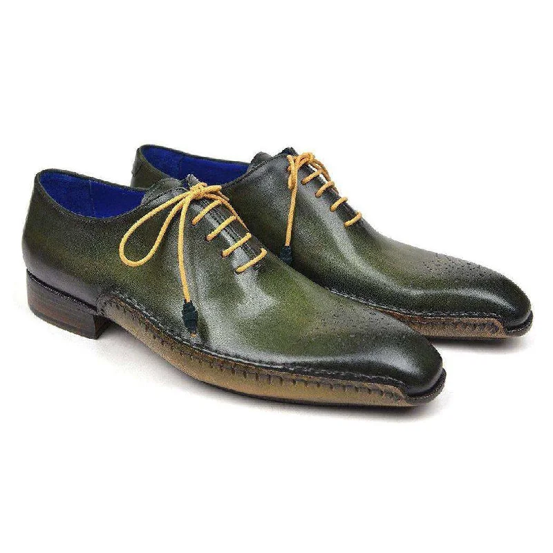 Sporty Hiking Shoes Paul Parkman Handmade Designer Shoes Opanka Construction Green Oxfords (PM5500) Sporty Hiking Shoes Paul Parkman Handmade Designer Shoes Opanka Construction Green Oxfords (PM5500)