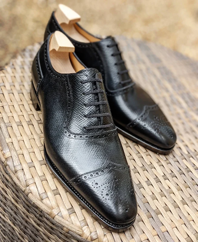 Running Shoes For Men Ascot Éclair - Black Hatch Grain