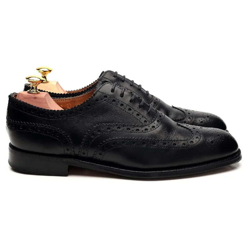 Best Flat Shoes Online G:One 'Westminster' Black Leather Oxford Brogue UK 7.5 F
