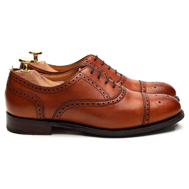 Running Shoes For Sale Women's 'Darcey' Tan Brown Leather Oxford Brogues UK 3.5 D