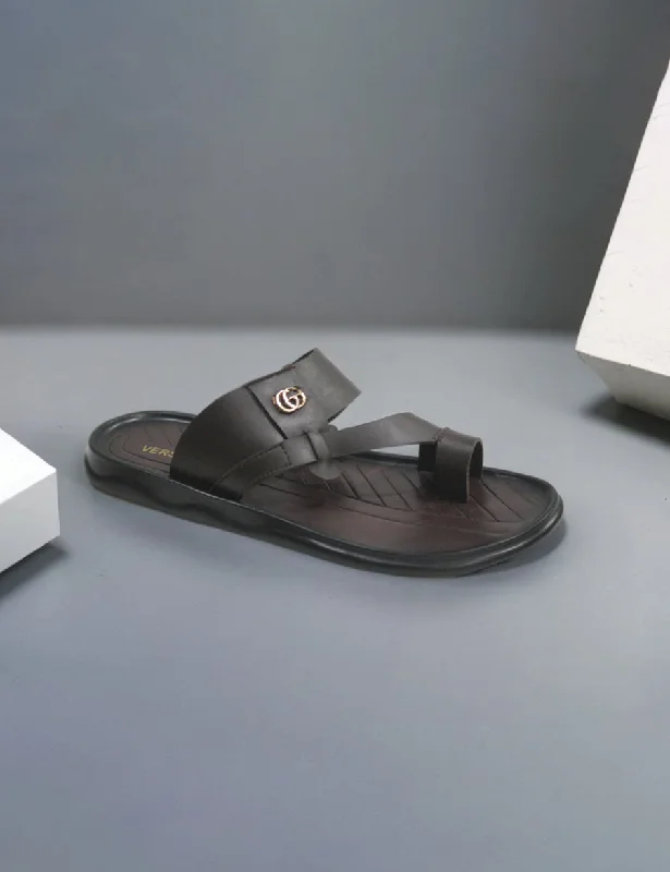 Luxury Leather Sneakers Black | Soft Slippers for Men