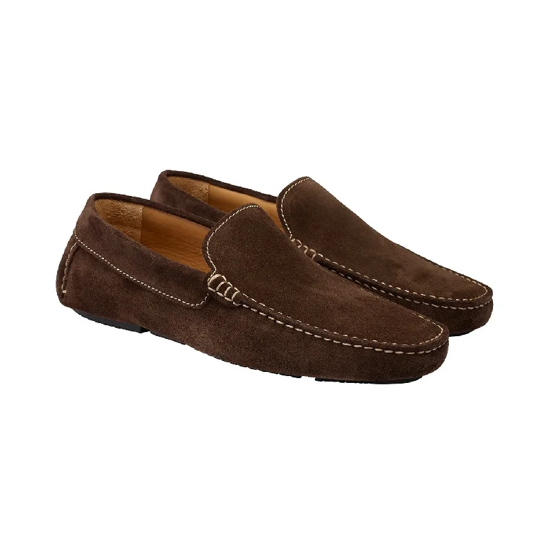 Trendy High Top Sneakers Como Dark Brown Suede