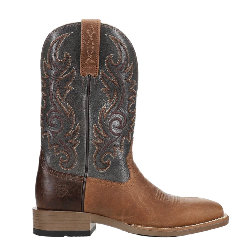 Breathable Hiking Boots Lasco Ultra Light Embroidered Square Toe Cowboy Boots