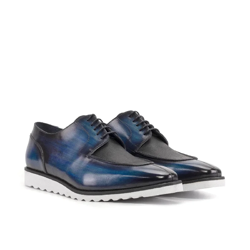 Luxury Running Shoes Ambrogio Bespoke Men's Shoes Denim Patina Leather Derby Split Toe Oxfords (AMB2509) Luxury Running Shoes Ambrogio Bespoke Men's Shoes Denim Patina Leather Derby Split Toe Oxfords (AMB2509)