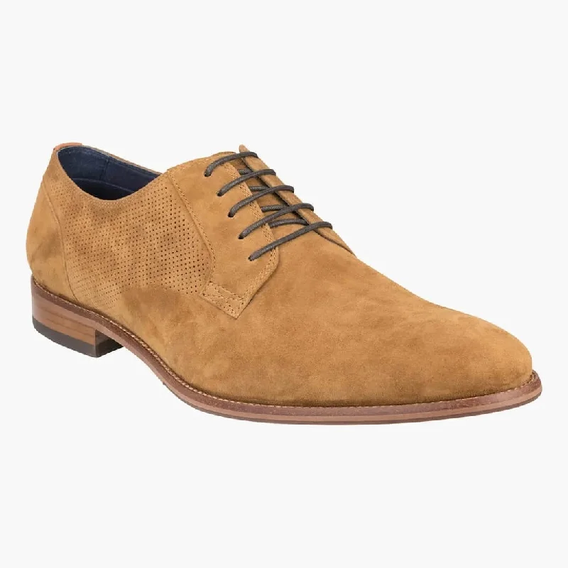 Trendy Sports Sneakers Flex Perf Plain Toe Derby - Tan - Suede