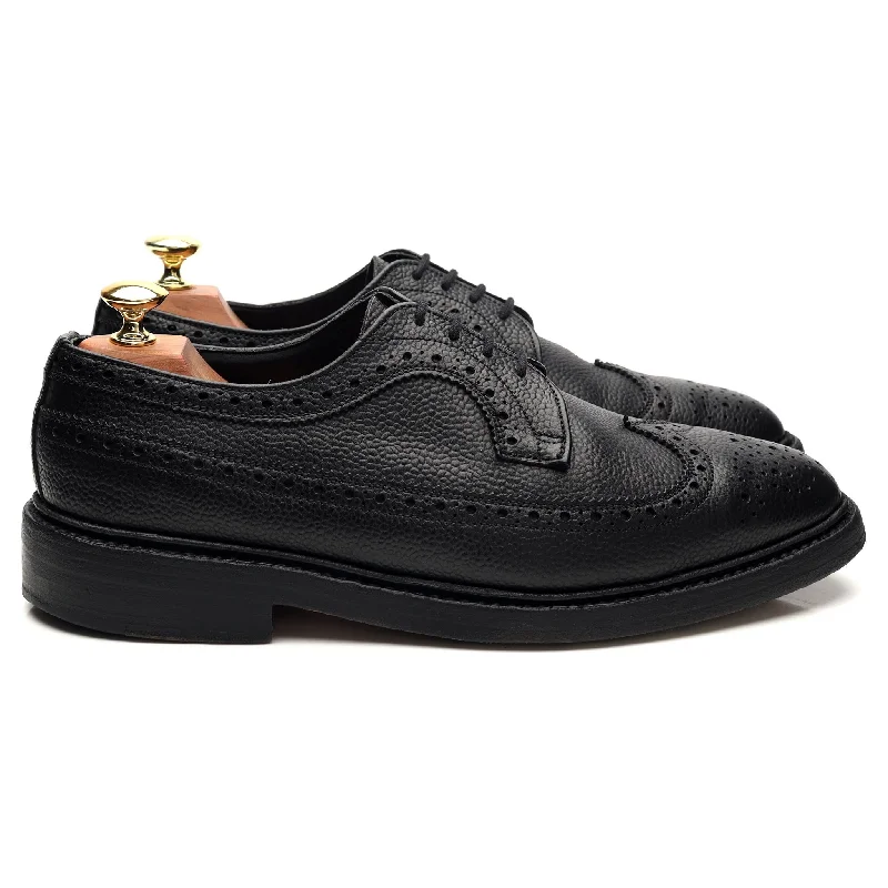 Durable Snow Boots 'Richard' Black Grain Leather Derby Brogue UK 8.5