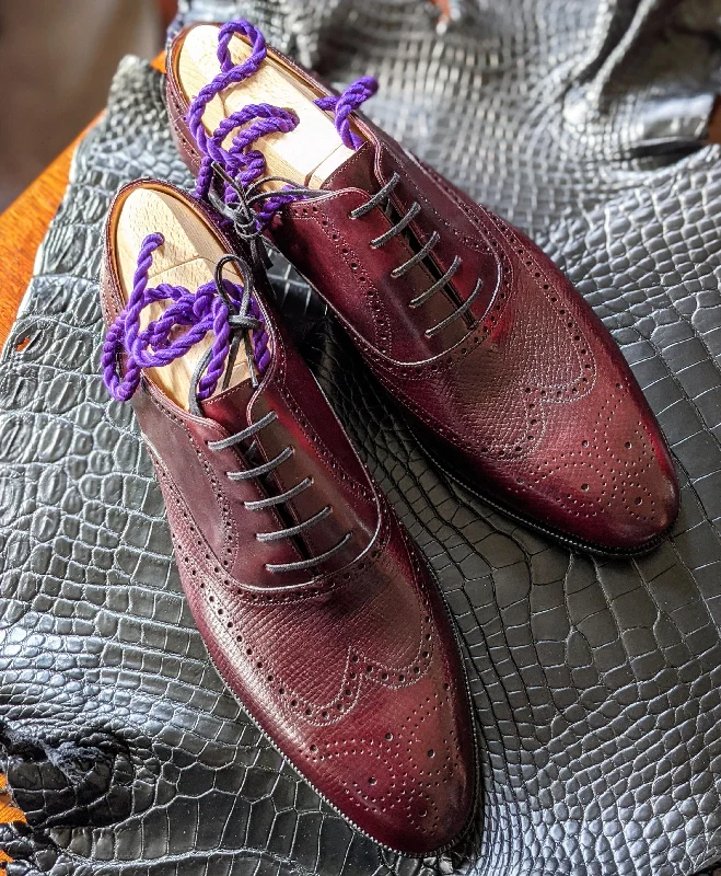 Affordable Hiking Shoes Ascot William - Burgundy Calf