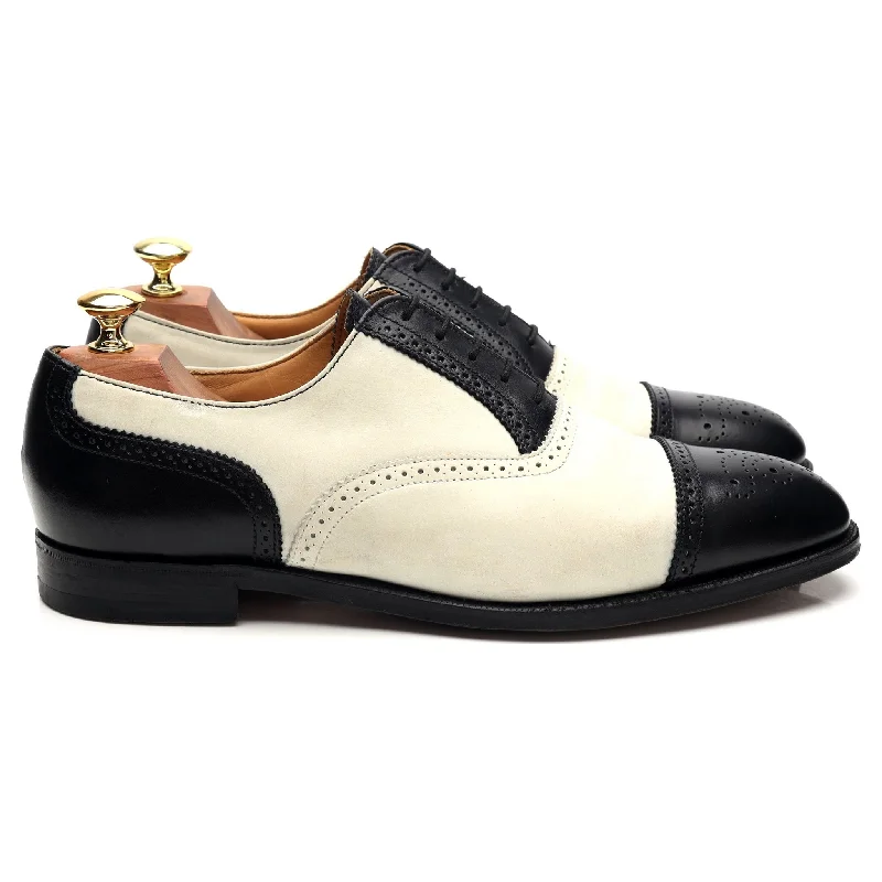 Sporty Hiking Shoes Peal & Co Black / White Leather Spectator Oxford Brogues UK 8 US 9 D