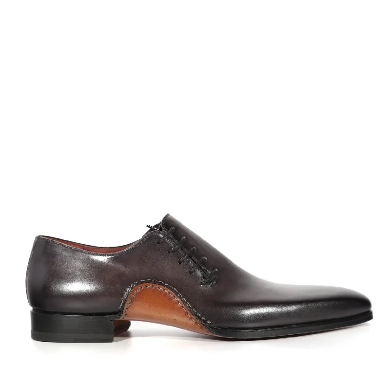 Sporty Running Shoes Magnanni 15024 Abrahan Men's Shoes Gray Calf-Skin Leather Whole-Cut Oxfords (MAGS1131) Sporty Running Shoes Magnanni 15024 Abrahan Men's Shoes Gray Calf-Skin Leather Whole-Cut Oxfords (MAGS1131)