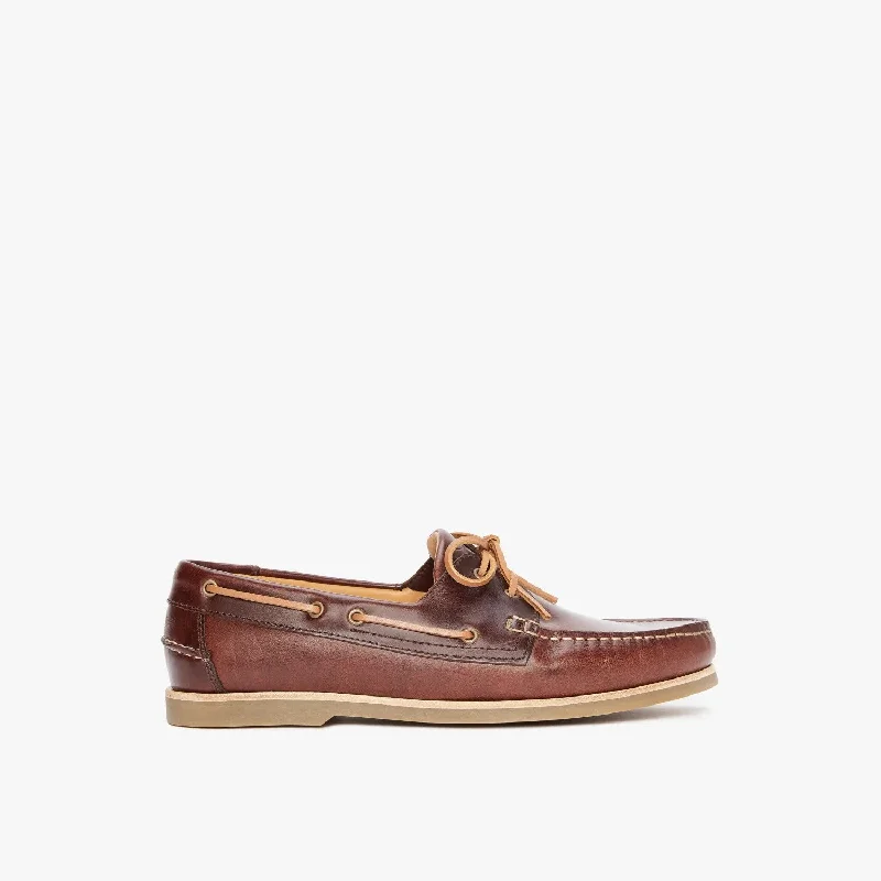 Slip-On Sneakers Collection Hobart Boat Shoe - Dark Brown