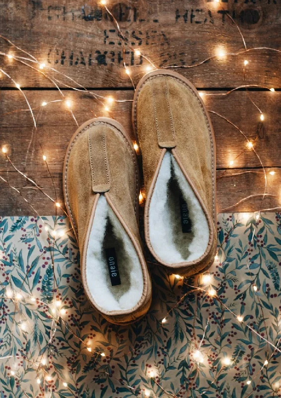 Comfortable Snow Boots Light Brown Slipper Boots