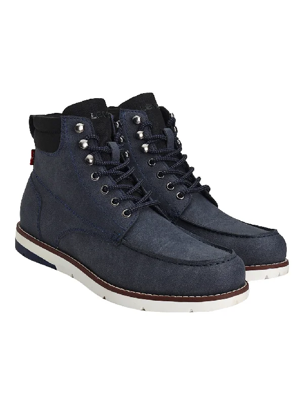 Stylish Running Footwear Men's Blue Solid Boots