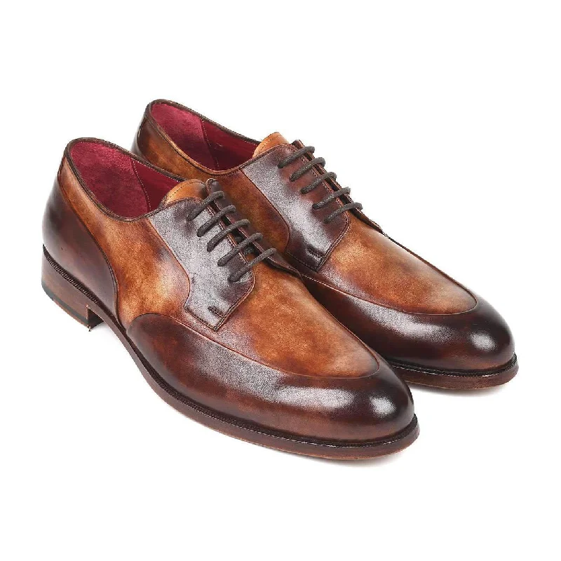 Fashionable Sneakers Collection Paul Parkman Men's Dual Tone Brown Calf-Skin Leather Derby Oxfords 995-BRW (PM6128) Fashionable Sneakers Collection Paul Parkman Men's Dual Tone Brown Calf-Skin Leather Derby Oxfords 995-BRW (PM6128)