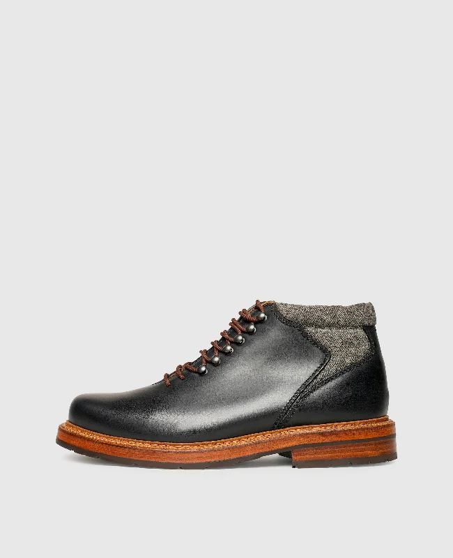 Leather Casual Shoes Rio Plain H - Black