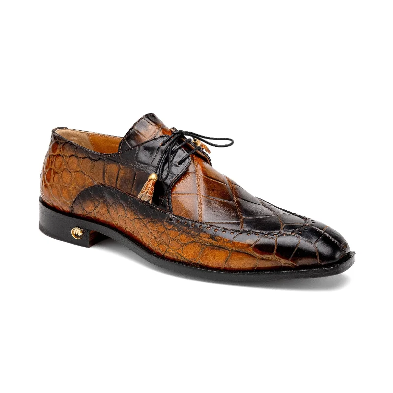 Eco-Friendly Sneakers Mauri Eminence 3287 Men's Shoes Toffee with Black Finished Exotic Alligator Split-Toe Derby Oxfords (MA5556) Eco-Friendly Sneakers Mauri Eminence 3287 Men's Shoes Toffee with Black Finished Exotic Alligator Split-Toe Derby Oxfords (MA5556)