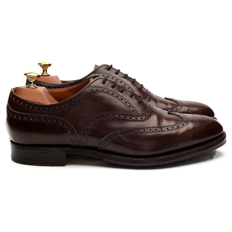Casual Booties For Sale 'Hickstead' Dark Brown Leather Oxford Brogues UK 9 F