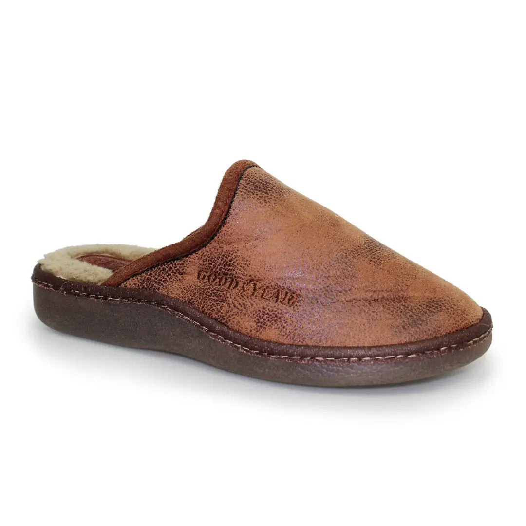 Comfortable Flats For Work Goodyear Glen Mule Slippers